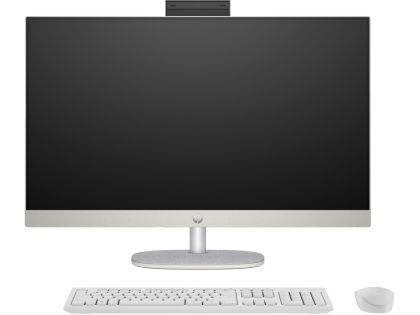 Настолен компютър - всичко в едно HP All-in-One 27-cr1003nu Shell White, Ultra 5-125U(up to 4.3GHz/12MB/12C), 27" FHD AG IPS + FHD IR Camera, 8GB 5600Mhz 1DIMM, 512GB PCIe SSD, WiFi 6+BT, HP Keyboard & HP Mouse, Free DOS, 2Y Warranty