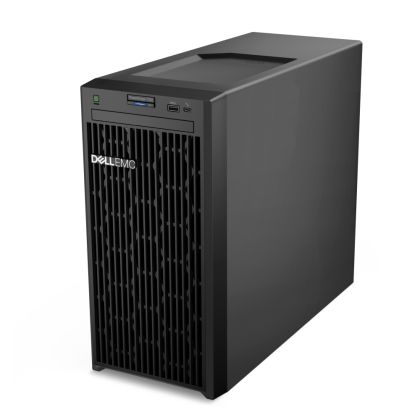 Сървър Dell PowerEdge T150, Chassis 4 x 3.5", Intel Xeon E-2314 (8M Cache, 2.8GHz), 8GB (1x8GB) 3200MHz UDIMM ECC, 1x 1TB SATA (7.2k rpm) 3.5", Broadcom 5720 Dual Port, No Raid Controller (Software RAID S150), iDRAC9 Basic 15G, 3Y Basic Onsite