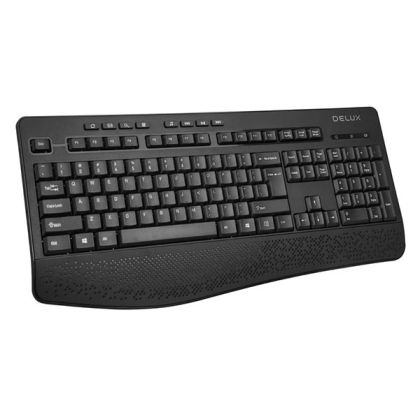 Keyboard Delux Wireless K6060, Blk