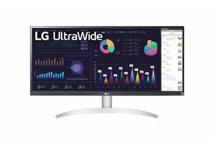 Монитор LG 29WQ600-W, 29" UltraWide Full HD, IPS Panel, 1ms MBR, 1000:1, 250 cd/m2, 21:9, 2560 x 1080, HDR 10, sRGB 99%, FreeSync, 100Hz, USB Type-C, Speacers, HDMI, DP, Tilt, Headphone Out, Black