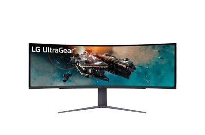 Монитор LG 49GR85DC-B, 49" Ultragear VA AG, 1ms, 32:9 Curved 1000R Gaming QHD (5120x1440), 240HZ, 450cd/m2, 2500:1, DCI-P3 95%, FreeSync, NVIDIA G-Sync, HDR 600 ,VRR, USB Type-C, HDMI, DisplayPort, PIP, PBP, Height, Swivel, Tilt, Black