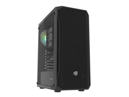 Кутия за компютър Fury PC Case Shobo SH4 RGB Midi Tower, Window, Black