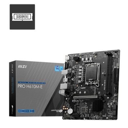 MB MSI PRO H610M-E DDR5, HDMI/VGA, 2xD5, 1xM.2