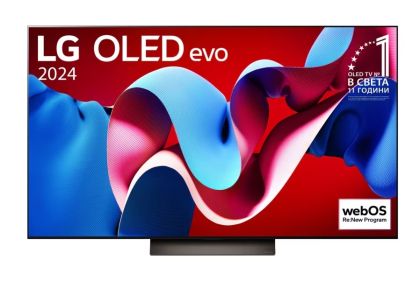 Телевизор LG OLED55C41LA, 55" UHD OLED evo, 4K (3840 x 2160), DVB-C/T2/S2, Full Cinema Screnn, Alpha 9 AI 4K Gen7, 144Hz, ThinQ AI, HDR10, VRR, NVIDIA G-SYNC, AMD FreeSync, Dolby Vision, Dolby Atmos, Wi-Fi, Bluetooth, HDMI, USB, Airplay 2, Multi View, Met