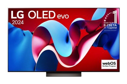 Телевизор LG OLED65C41LA, 65" UHD OLED evo, 4K (3840 x 2160), DVB-C/T2/S2, Full Cinema Screnn, Alpha 9 AI 4K Gen7, 144Hz, ThinQ AI, HDR10, VRR, NVIDIA G-SYNC, AMD FreeSync, Dolby Vision, Dolby Atmos, Wi-Fi, Bluetooth, HDMI, USB, Airplay 2, Multi View, Met