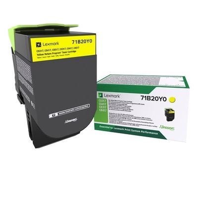 Консуматив Lexmark 71B20Y0 CS/CX317, 417, 517 Yellow Return Programme 2.3K Toner Cartridge