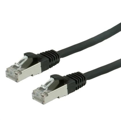 Patch cable S/FTP Cat.6 1m, Black, 21.99.1235