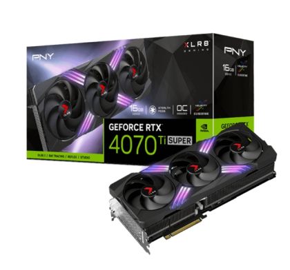 Видео карта PNY GeForce RTX 4070 Ti Super 16GB GDDR6X XLR8 Gaming VERTO Triple Fan OC