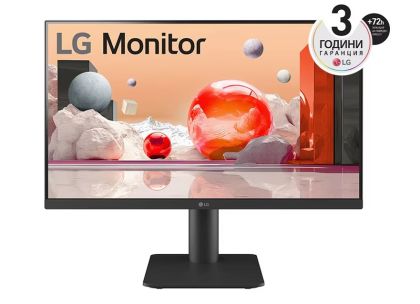 Монитор LG 24MS550-B,  23.8" IPS, AG, 5ms, 100Hz, 1000:1, 250cd/m2, Full HD 1920x1080, NTSC 72%, Reader Mode,  2xHDMI,  Speaker 2W x 2, Tilt, Height, Reader Mode, Headphone Out, Black