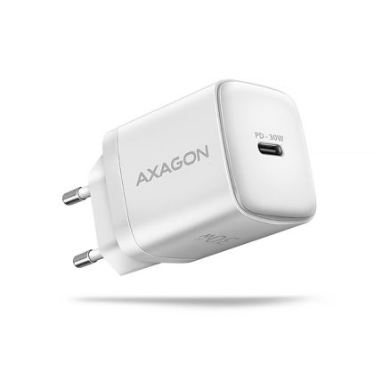 USB-C Charger, 30W, QC4+, White, AXAGON ACU-PD30W