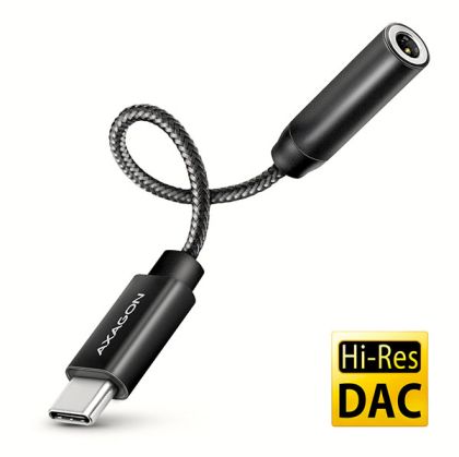 USB-C to 3.5 mm audio adapter, 10cm, AXAGON ADA-HC