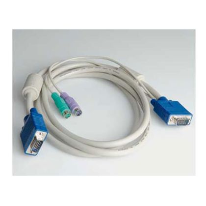 Cable KVM, 15pin SPHD M - HD15M/2xPS2 M, 1.8m