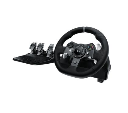 Волан Logitech G920 Driving Force Racing Wheel, Xbox One, PC, 900° Rotation, Dual Motor Force Feedback, Adjustable Pedals, Leather