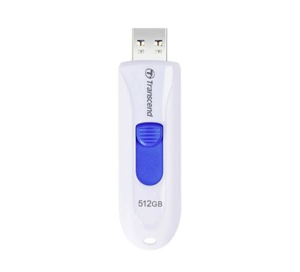 Памет Transcend 512GB, USB3.1, Flash Drive, Capless, White