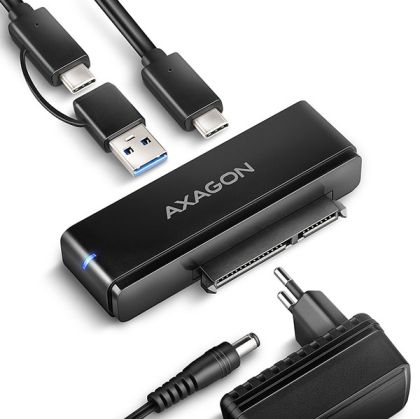 USB3.2 C/A to SATA 3 adapter,10Gbs,Axagon ADSA-FPX