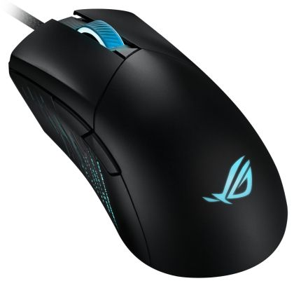 Мишка Asus ROG Gladius III Wired Gaming Mouse, 19K Optical Sensor, 19,000 DPI, 6 Programmable Buttons, RGB Lighting, ROG Switch Socket Design, Swappable Switches, Ergonomic, Black