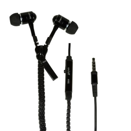 Earphones Logilink Zipper, Remote, Mic, HS0021