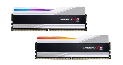 Памет G.SKILL Trident Z5 Silver 32GB(2x16GB) DDR5 6000MHz F5-6000J4040F16GX2-TZ5S