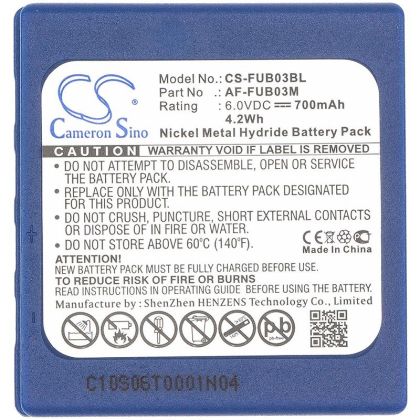 Батерия за дистанционно управление за кран HBC FUB3A, Radiomatic BA203060, Hetronic TGA, Abitron TGA  NIMH 6V 700mAh Cameron Sino