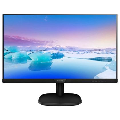 Монитор Philips 273V7QDSB, 27" IPS WLED, 1920x1080@75Hz, 4ms GtG, 250cd m/2, 1000:1, DCR 10M:1, FlickerFree, Low Blue Mode, Tilt, D-SUB, DVI, HDMI