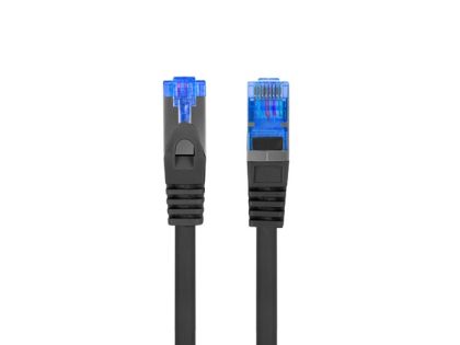 Кабел Lanberg patchcord CAT.6a s/ftp lszh cca 1.5m black fluke passed