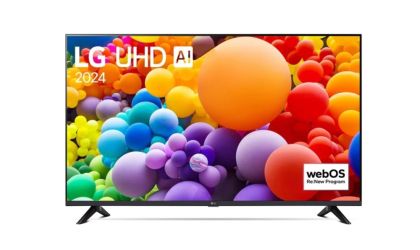 Телевизор LG 50UT73003LA, 50" 4K UltraHD TV 4K (3840 x 2160), DVB-T2/C/S2, webOS 24 Smart TV, ThinQ AI, Alpha 5 AI 4K Gen7, WiFi, HDR10, ALLM/HGiG, AI Upscaling, AI Sound(Virtual 9.1.2 Up-mix), AirPlay, Quick Card, HDMI eARC, CI, LAN, USB, Bluetooth, 2 Po