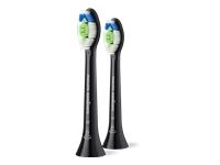 PHILIPS 2pcs toothbrush head Sonicare Optimal White black
