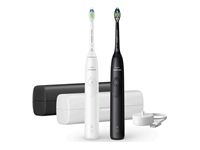 PHILIPS 2pcs toothbrush Sonicare HX7109/01 travel cases black and white