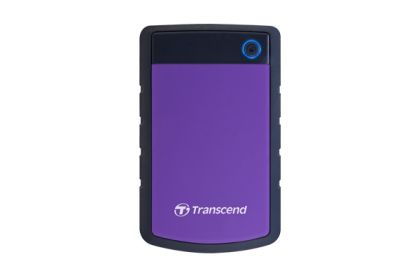 Твърд диск Transcend 2TB, 2.5" Portable HDD, StoreJet H3, Purple, Anti-shock