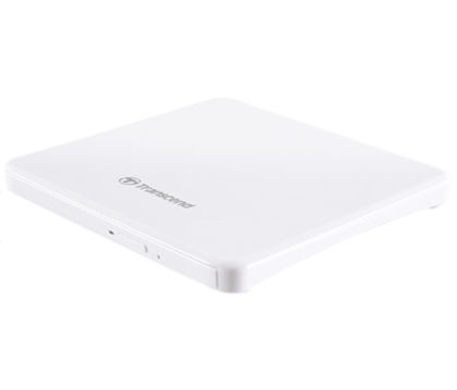 Оптично устройство Transcend 8X DVD±RW, Slim Type, USB 2.0 (White), 13.9mm Thickness