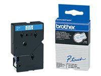 BROTHER P-Touch TC-203 blue on white 12mm