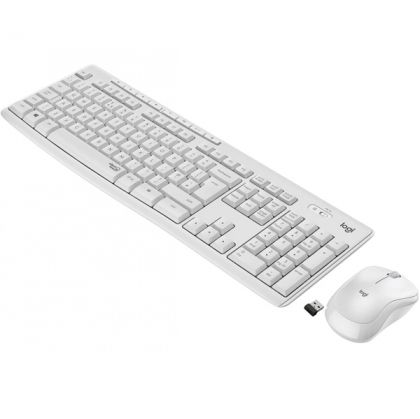 Keyboard Logitech Wireless Desk MK295 Silent White BG Layout