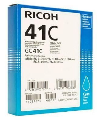 Мастило гел RICOH GC41C, 2200 копия Cyan