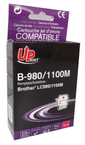 Мастилница UPRINT LC980/1100 BROTHER, Magenta