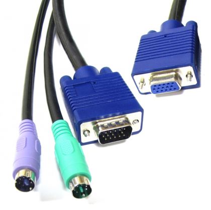 Cable VGA exten, 15F/15M, 1.8m