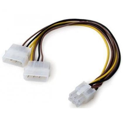 Cable adapter PSU VGA 2x4pin to 6pin, CE313