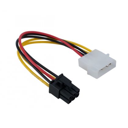 Cable adapter PSU VGA 4pin to 6pin, 18051