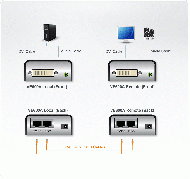 DVI Extender (усилвател) ATEN VE600A, 1920×1200, 40 м