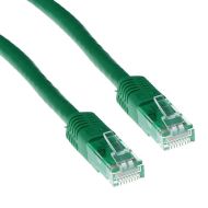 Мрежов пач кабел ACT U/UTP, CAT 6, RJ-45 - RJ-45, 5.0 m, Медни проводници, Зелен, Булк опаковка