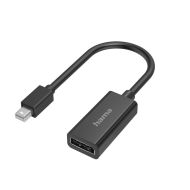 Адаптер HAMA, MiniDisplayPort мъжко - DisplayPort женско, Ultra-HD 4K, Essential, Черен