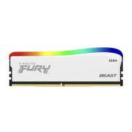 Памет Kingston FURY Beast White RGB 16GB DDR4 3200MHz KF432C16BWA16