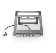 Докинг станция Hama "Connect2Office Stand" USB-C, Стойка за лаптоп, 12 порта