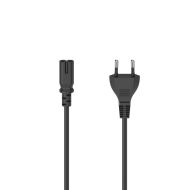 Захранващ кабел, HAMA, Euro-plug, 2pin 1.5м, AC конектор C7, блистерна опаковка