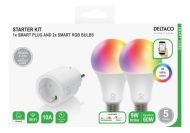 Смарт комплект DELTACO SH-KIT01, Контакт, 2 x LED крушки