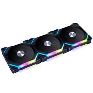 Вентилатори Lian-Li UNI SL120 V2 RGB PWM, 3 броя в комплект, Включен контролер, Черен