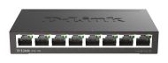 Суич D-Link DGS-108/E, 8 портов, 10/100/1000, Gigabit, метален корпус