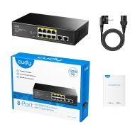 Суич Cudy FS1010P, 8 портов, 10/100, PoE+ Switch 120W, 2 x Uplink порта