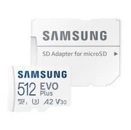 Micro SDXC 512GB V30 Cl10+SD Adapter, Samsung EVO+