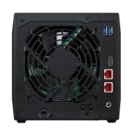 Мрежов сторидж Asustor Nimbustor AS5404T, 4 Bay NAS, Quad-Core 2.0GHz CPU, Dual 2.5GbE Ports, 4GB SO-DIMM DDR4 (Max. 16GB), Four M.2 SSD Slots (Diskless), 3x USB 3.2 Gen 1 Type A, WOW (Wake on WAN), WOL, System Sleep Mode, AES-NI hardware encryption, Blac