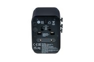 Адаптер Verbatim UTA-03 Universal Travel Adapter with 1 x USB-C PD 30W & QC 3.0 / 2 x USB-C / 2 x USB-A